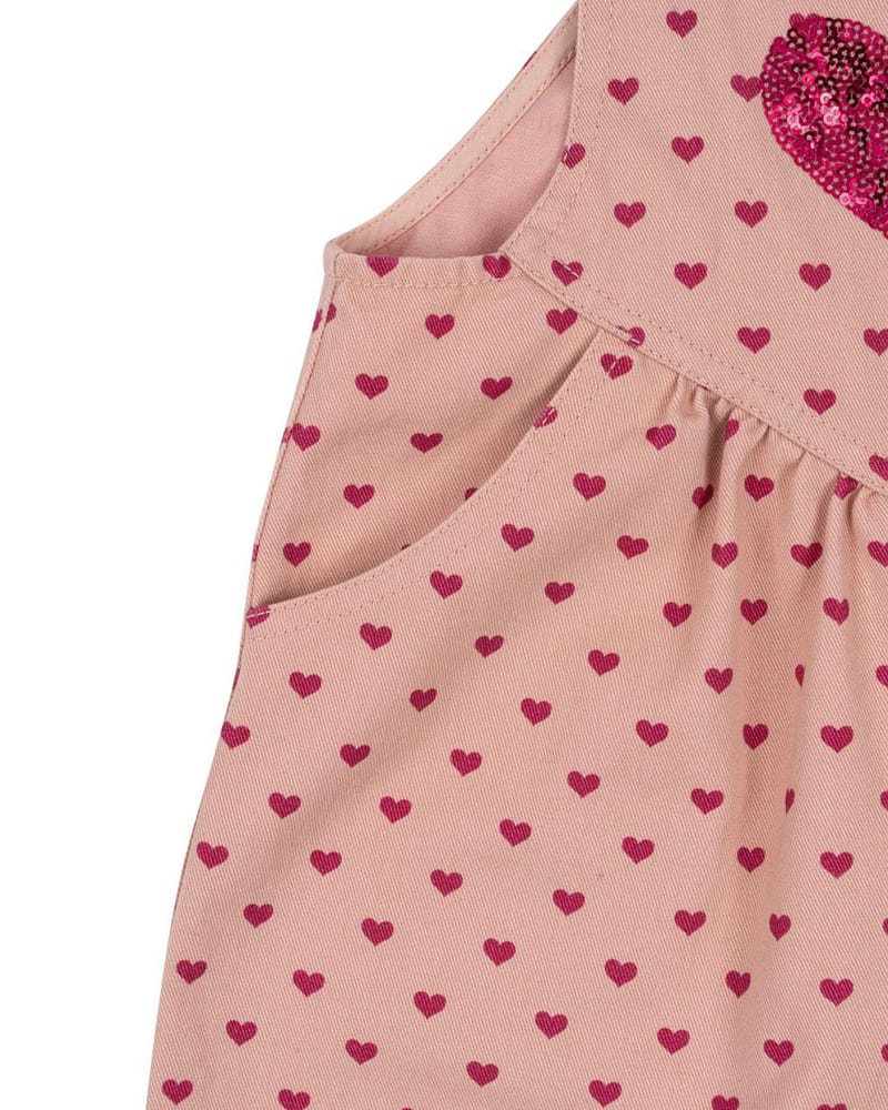 Snekkerbukse med Glitter Paljetter -100% Øko Bomull | Nola Sequin Overalls