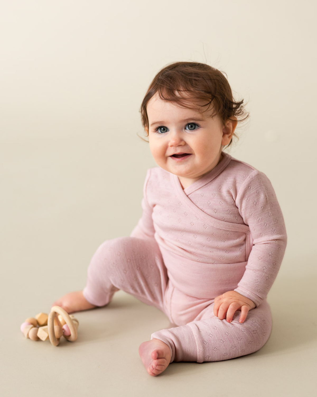 Ullbukse m/ dobbelt liv - 100% Merino, Pointelle | Ullongs