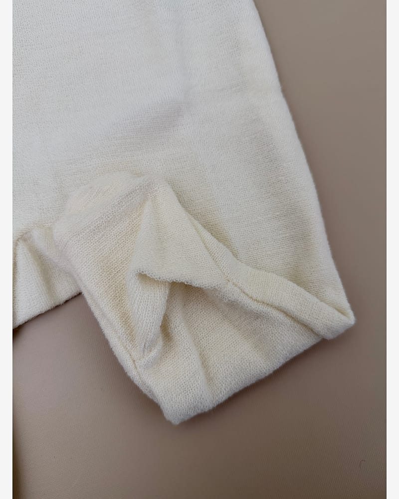 Sparkebukse med Føtter i ullfrotte - ubehandlet ull