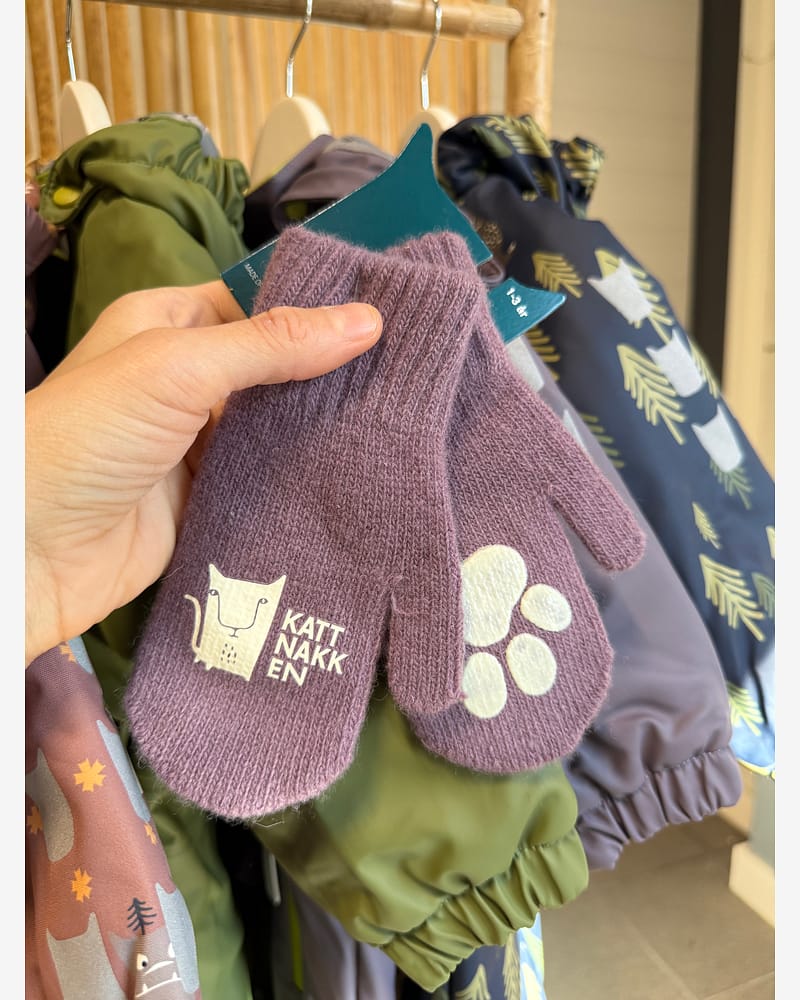 Kattnakken Magiske Ullvottar - Tynne Ullvotter m/ antiskli