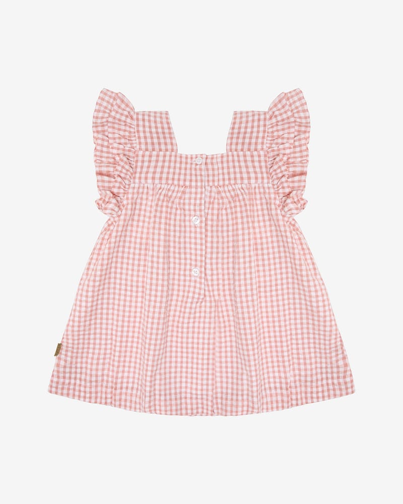 Kjole Baby m/ Blomsterdetaljer - 100% Bomull | HCKatinka Check
