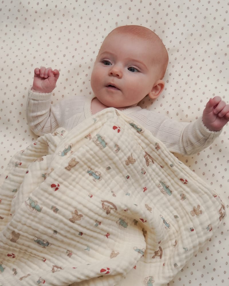 Swaddle teppe - Øko Musselin