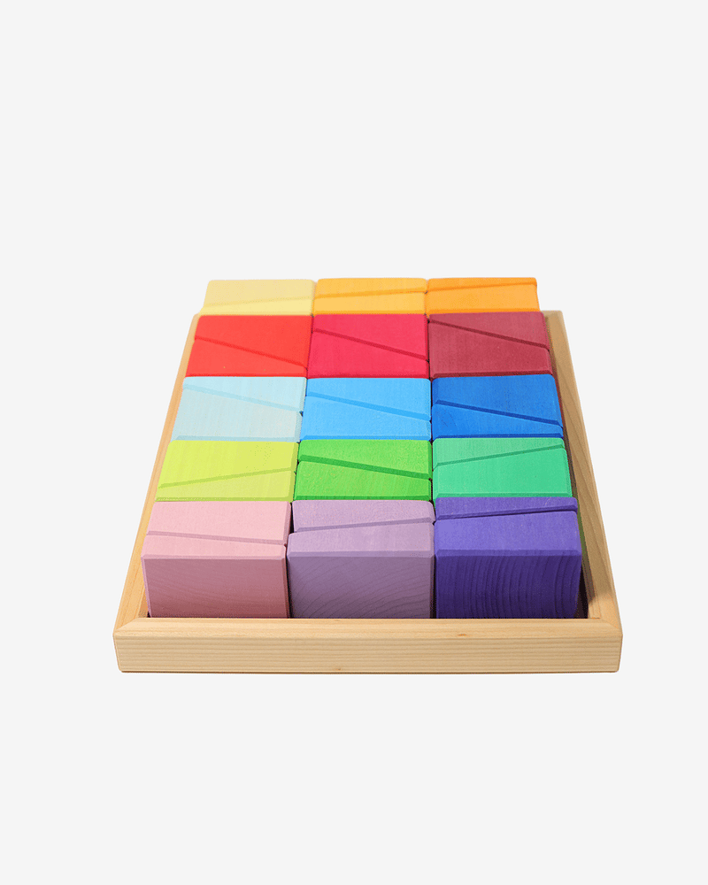 Byggesett og Puslespill - 30 skrå klosser | Sloping Blocks