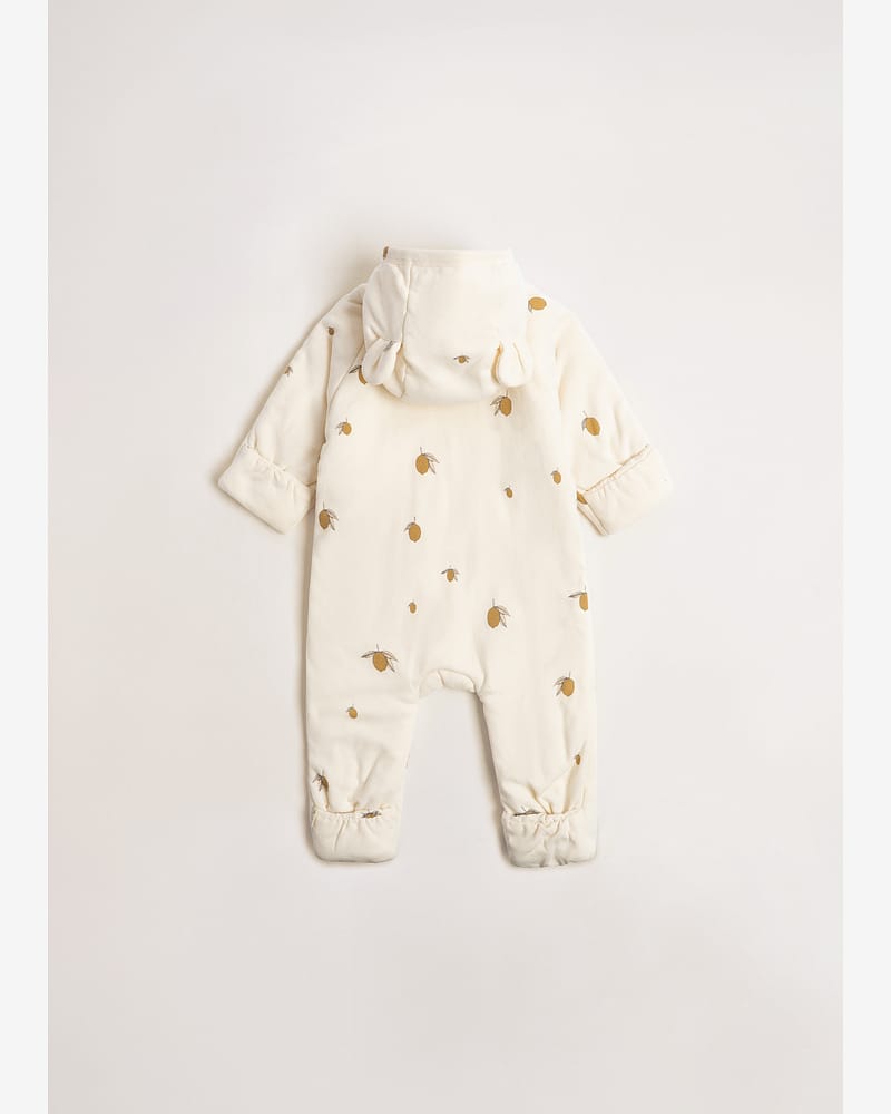 Heldress Baby - 100% Øko Bomull i tykk kvalitet | Newborn Onesie with Hood