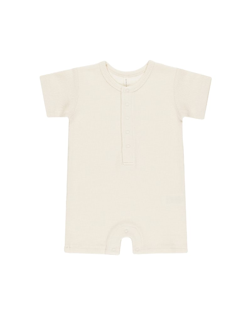 Romper Baby m/ Vaffelstruktur - 100% Øk. Bomull | Waffle Snap Romper