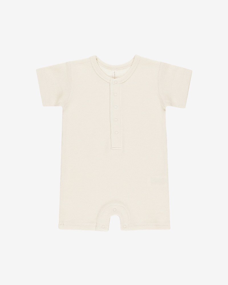 Romper Baby m/ Vaffelstruktur - 100% Øk. Bomull | Waffle Snap Romper