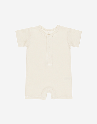 Romper Baby m/ Vaffelstruktur - 100% Øk. Bomull | Waffle Snap Romper