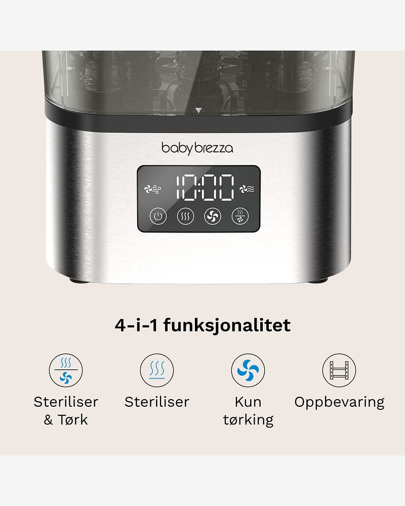 Baby Brezza SuperQuick Sterilizer Dryer på 10 min | Sterilisator med Tørk på 10 min