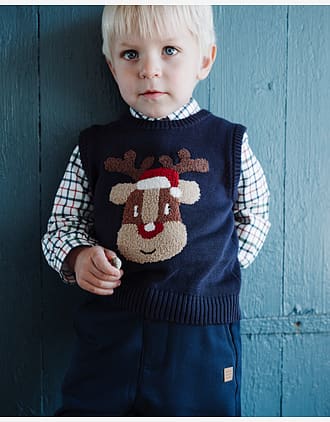 Jule Vest Barn - Pelle - Navy
