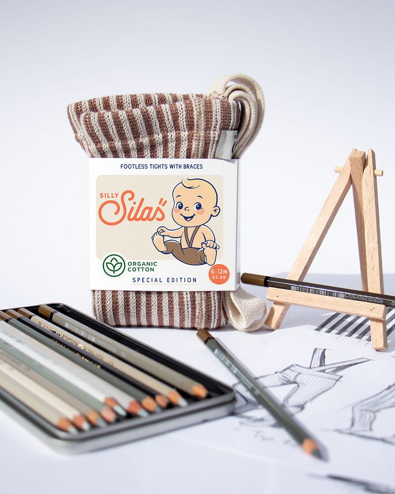 Strømpebukse Rib u/ føtter, m/ seler - Footless Tights