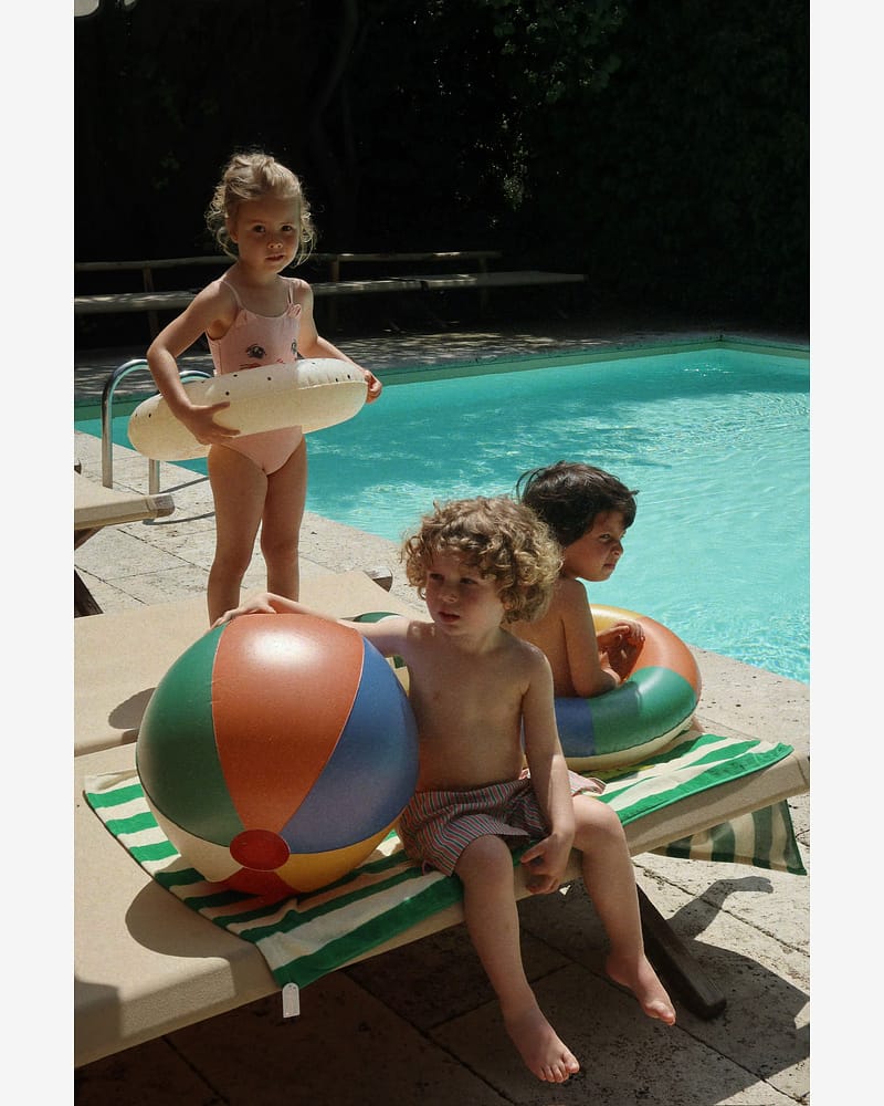 Badering & Badeball Sett - fra 3 år, Oppblåsbar | Swim Ring & Beach Ball Set