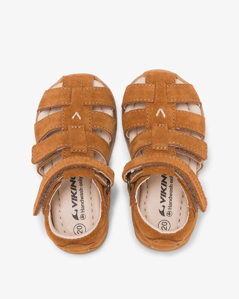 Viking Sandaler Baby - Skinn, Barfotsåle | Alv Lonn Barefoot Sandal 1V
