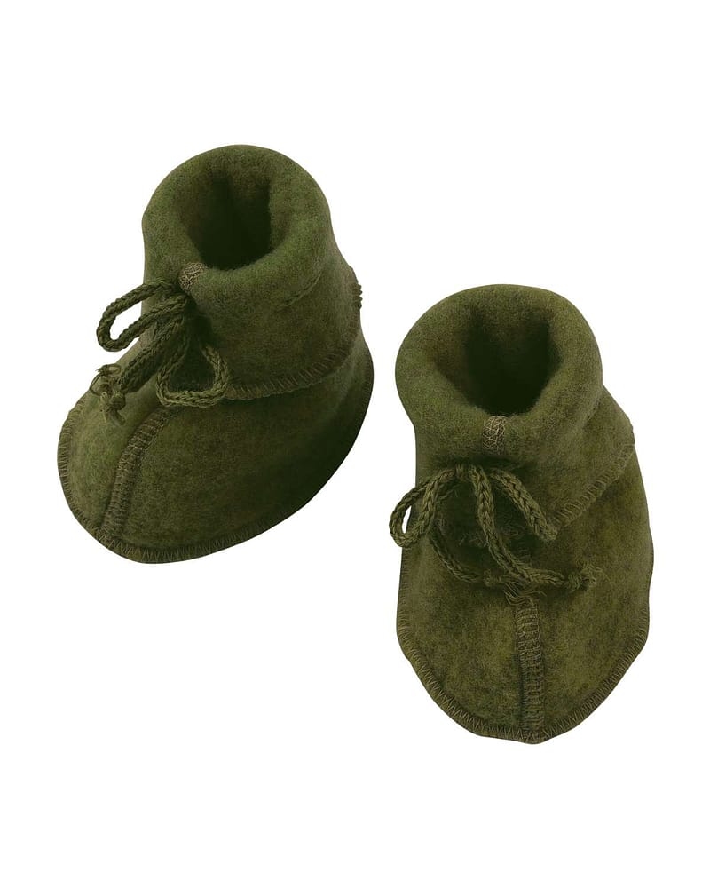 Ulltøfler Baby - Varm Ullfleece 100% Merino, Ubehandlet Ull | Baby-Bootees