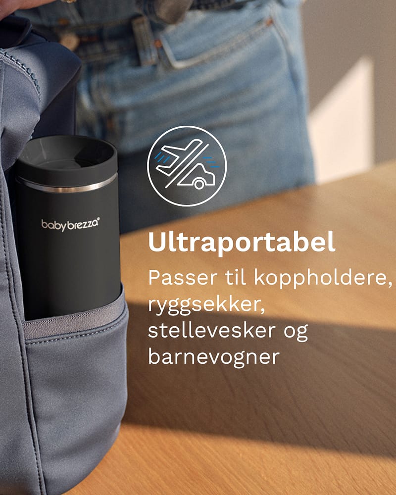 Baby Brezza Melkevarmer - Oppladbar & Bærbar | Superfast Portable Bottle Warmer