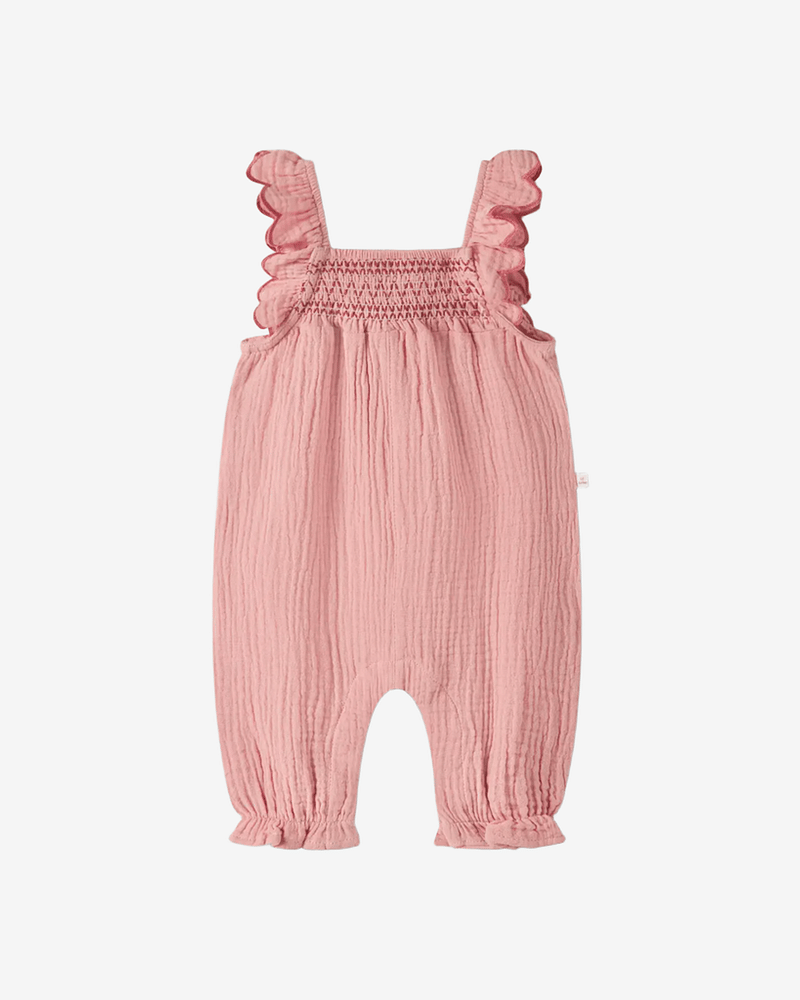 Jumpsuit Baby M/ Volanger - Muslin, Øko Bomull | NBFHIBA LOOSE OVERALL LIL