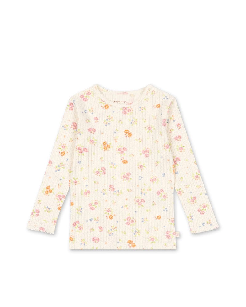 Trøye Langermet -100% Øko Bomull, Pointelle | Minnie Blouse GOTS