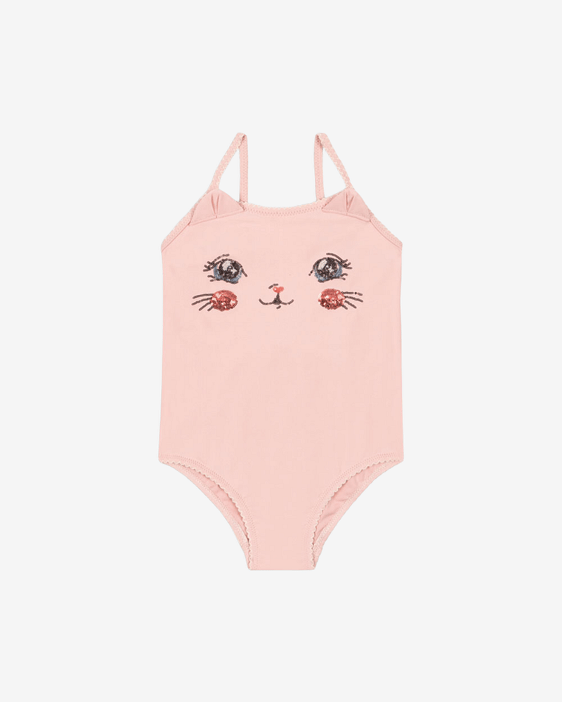 Badedrakt m/ Glitrende Paljetter - Badetøy UV 40+ | Kitty Swimsuit GRS