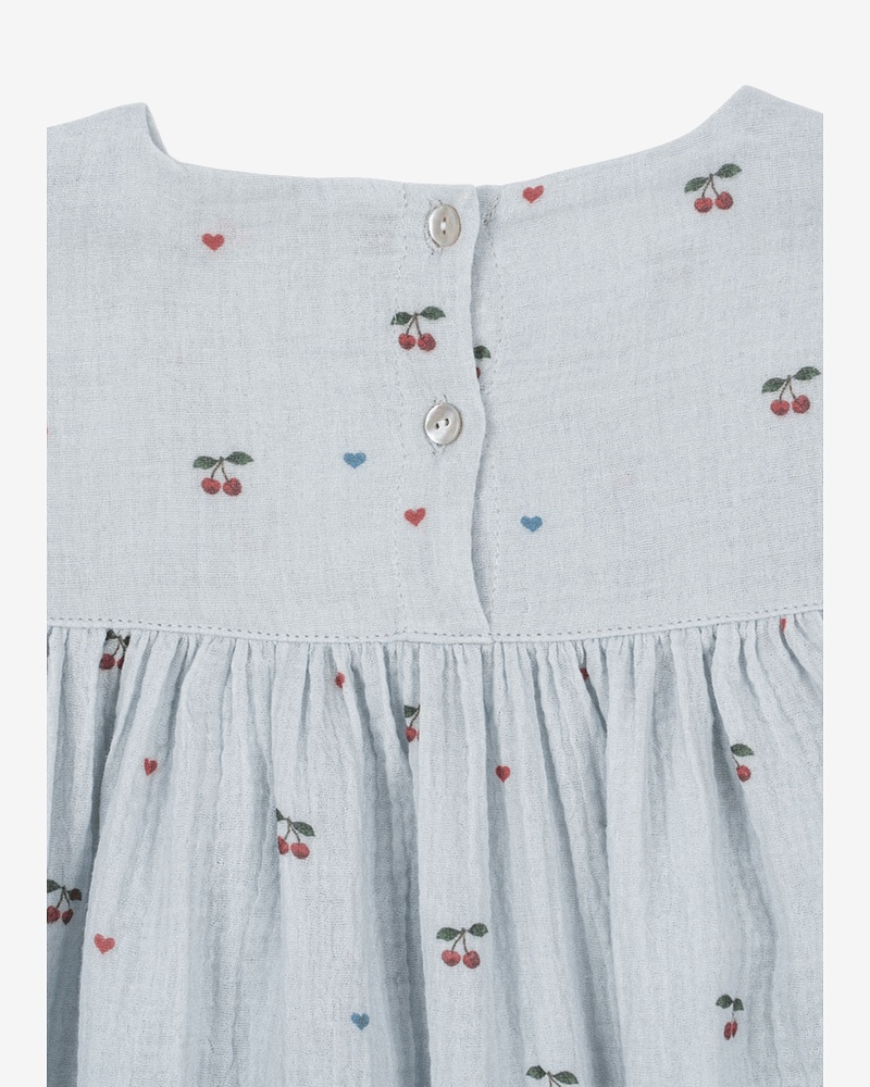 Kjole Barn M/ Volanger - 100% Økologisk bomull, Vevd Musselin-Kvalitet | Coco Dress