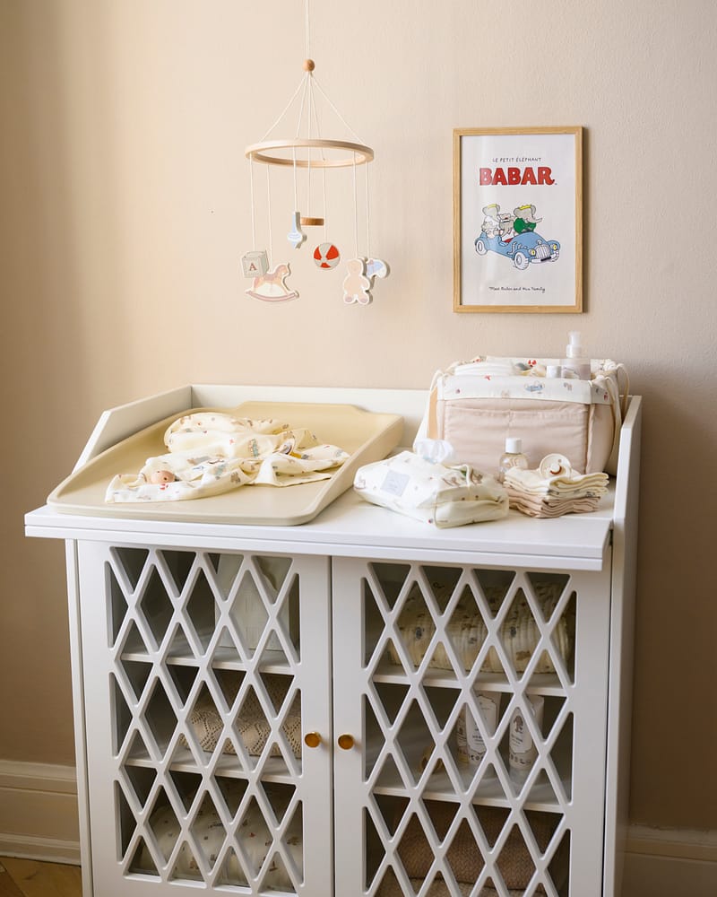 Oppbevaringskurv med håndtak, 32x23cm - Økologisk | Diaper Caddy