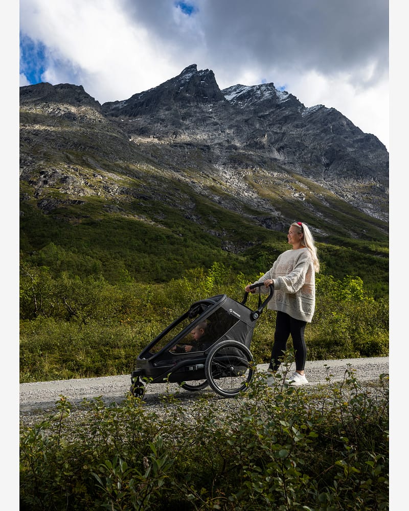 Hamax Outback Next Sykkelvogn & Barnevogn, 2-Seter | Double Bicycle Trailer
