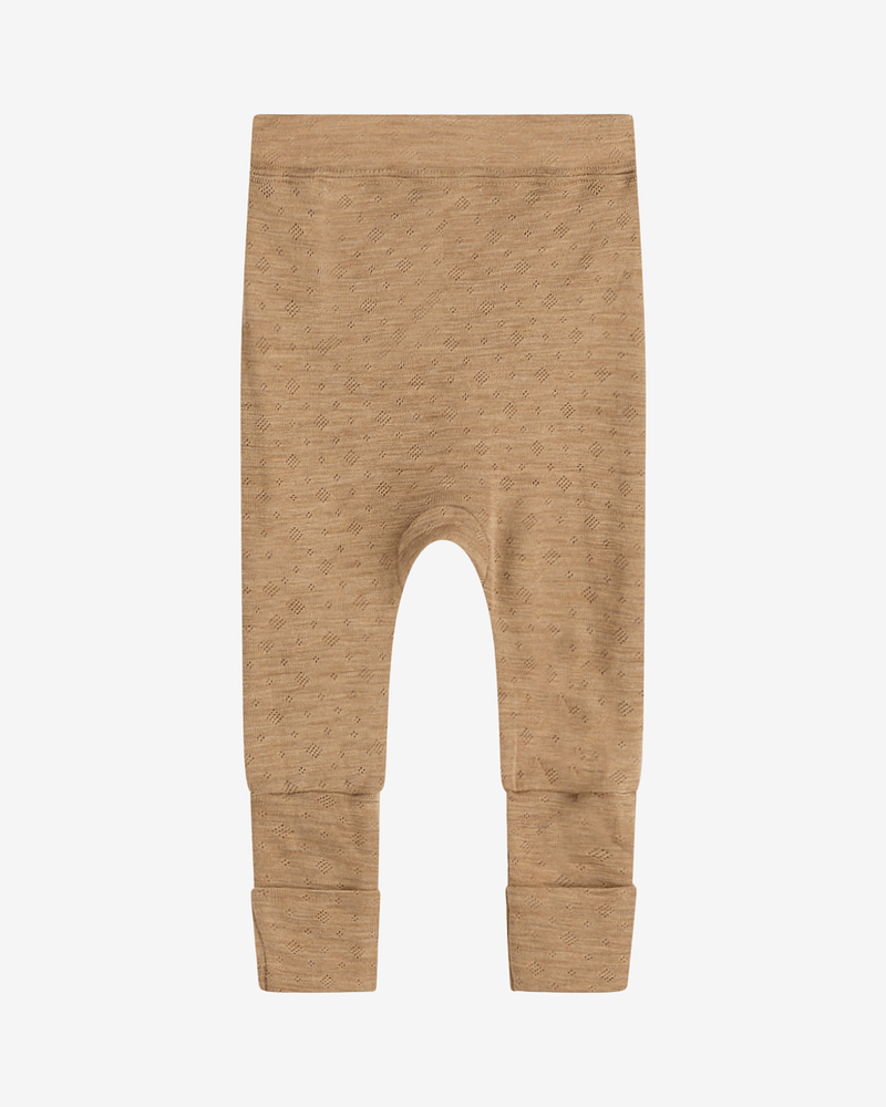 Leggings med trylleføtter - Pointelle, 85% Merino, 15% Silke | HCGils