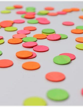 Konfetti i tre til lek og Bursdagsring dekorasjon - 100stk | Neon Confettidots
