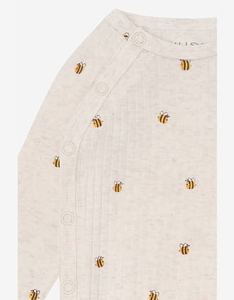 Omslagsbody Baby - 95% Øko Bomull, 5% Elastan | HCBing Animals