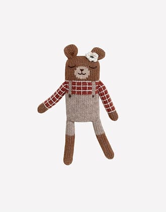 Kosebamse - Håndstrikket Alpakkaull | Teddy Knit Toy