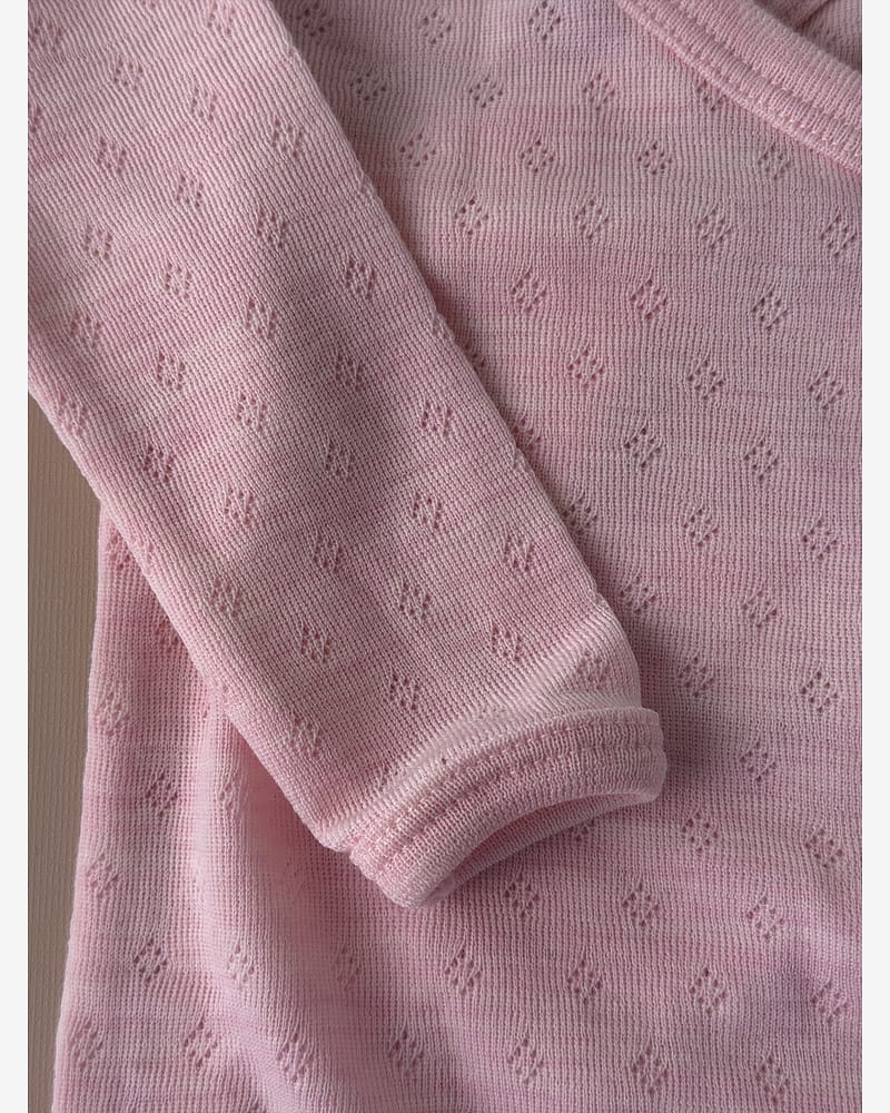 Omslagsbody Ull - 100% Merino, Pointelle | Ullbody Mini