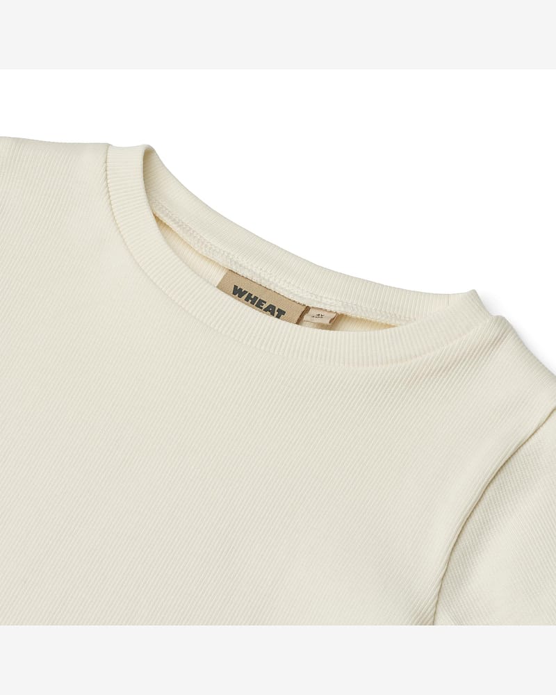 T Skjorte m/Volanger- Øk. Bomull | Rib T-shirt S/S Alicia