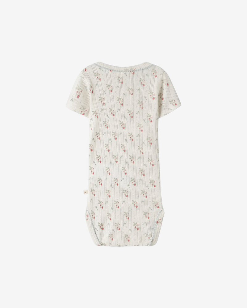 Body Kortermet - Pointelle, Øko TENCEL | NBFRACHELLO SLIM BODY LIL