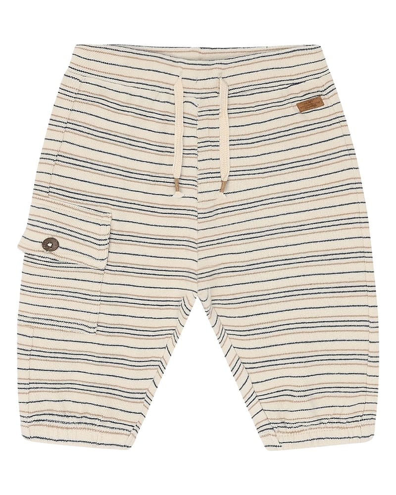 Bukse Baby - Terrystoff i Øko Bomull | HCGus Fine striped knit