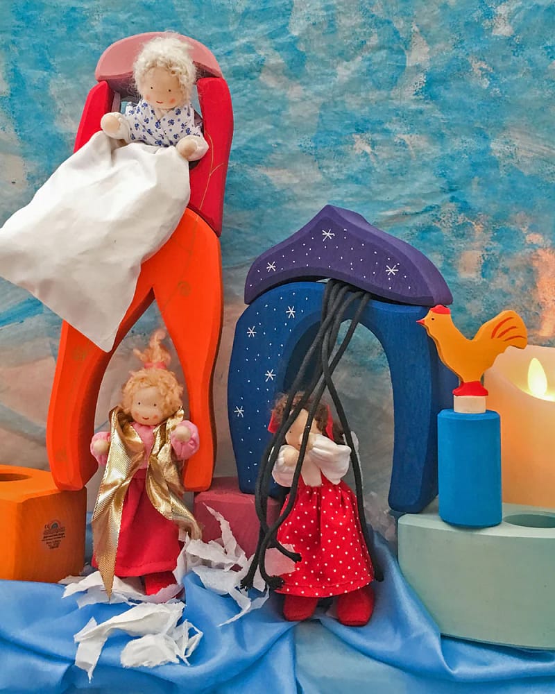 Eventyrlandsby - Byggesett i Tre 17stk | Fairy Tale Village