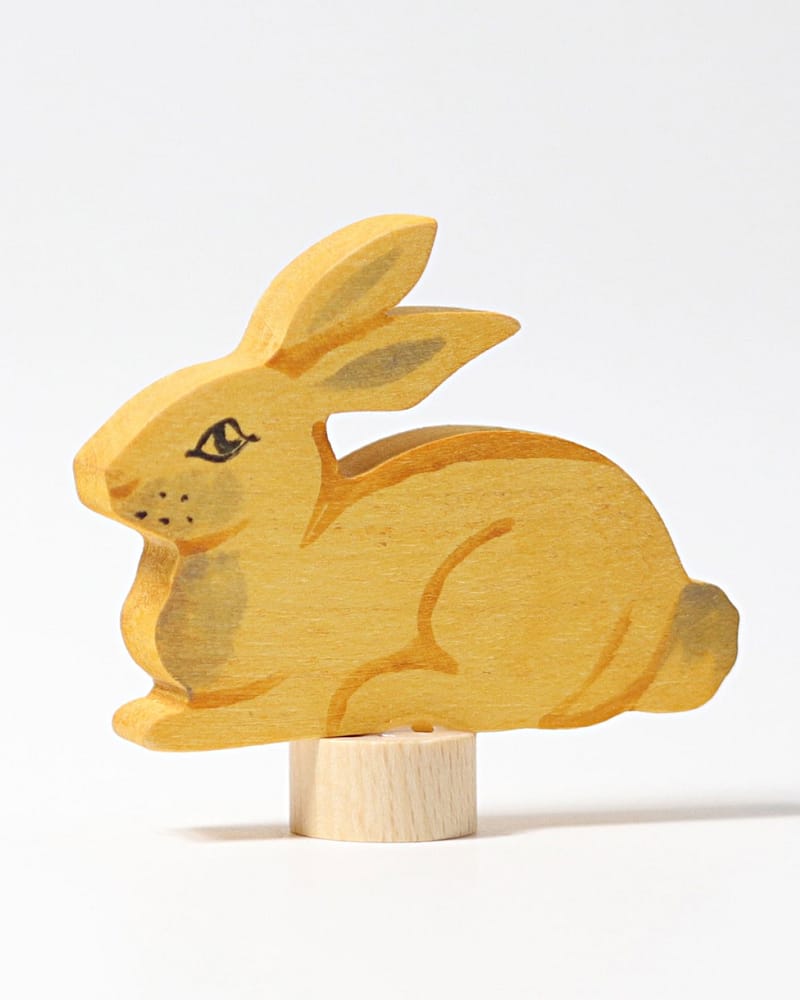 Kanin til Bursdagsring - Påskedekorasjon | Figur Grimms Lysestake