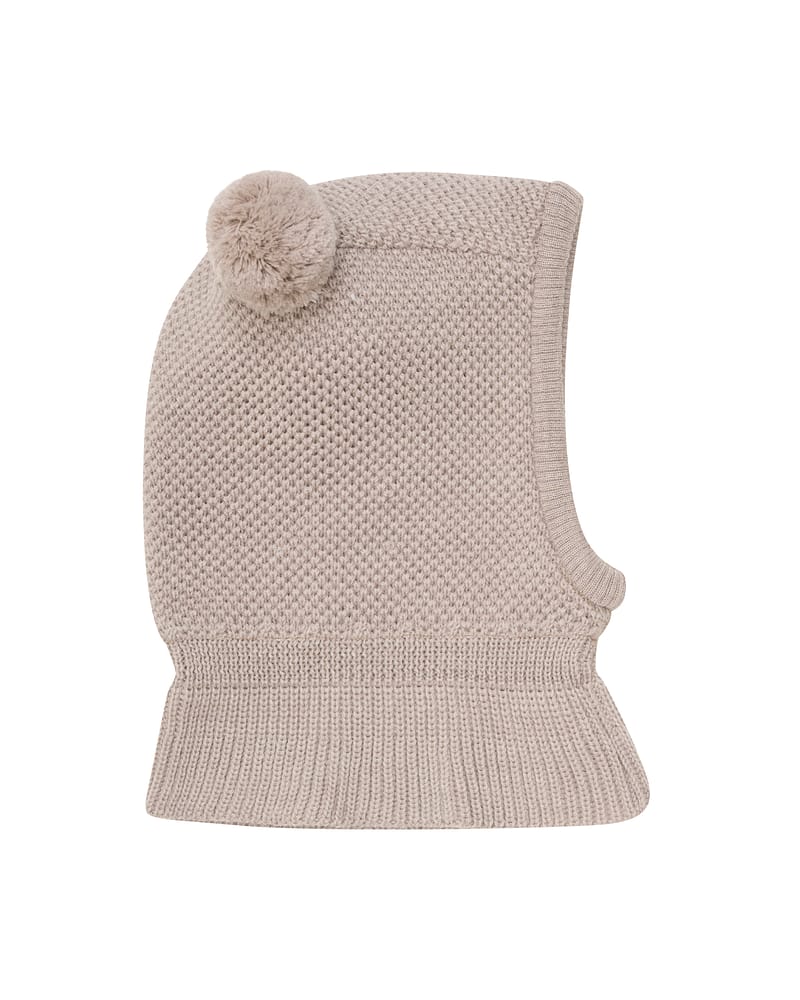 Balaclava Ull 2-Lags m/ Vindstopper | Windstopp w. Pompoms