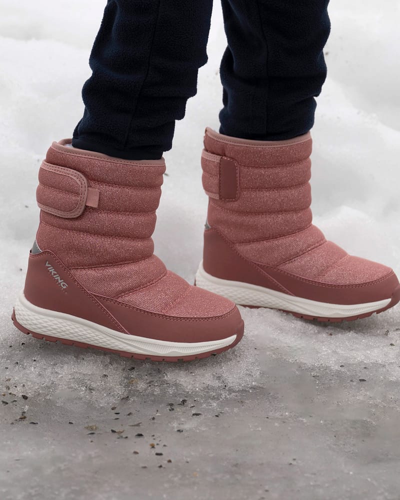 Viking Vintersko Barn - Vanntette Vinterstøvler | Equip Glitter Warm WP Pull-on