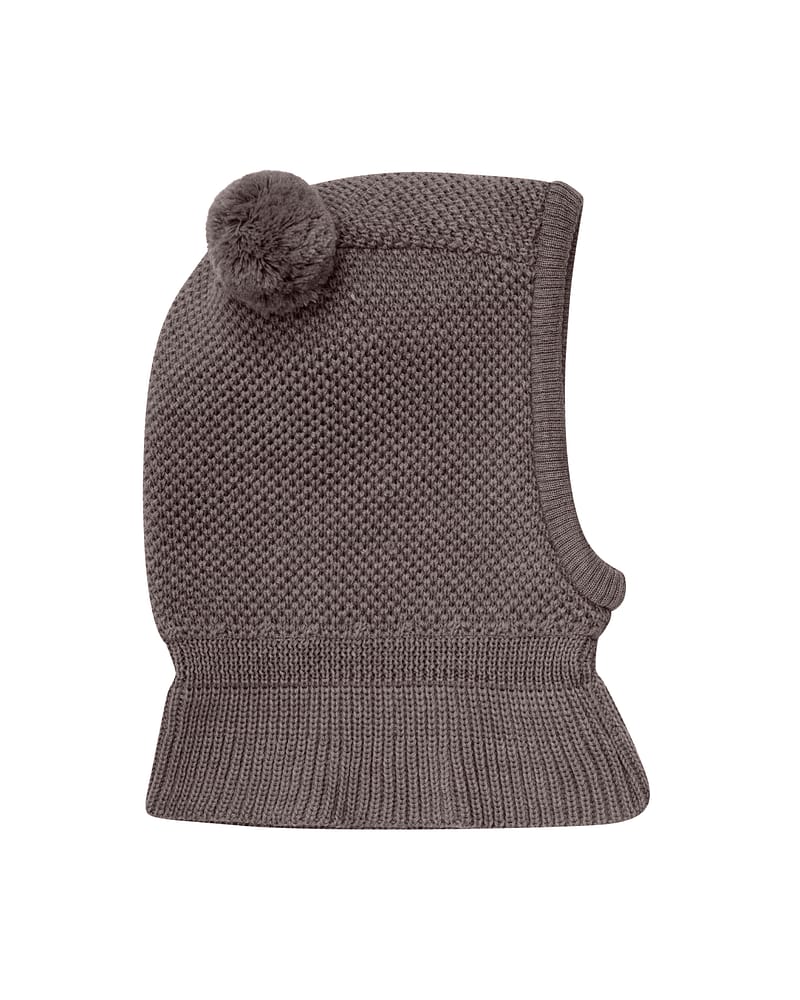 Balaclava Ull 2-Lags m/ Vindstopper | Windstopp w. Pompoms