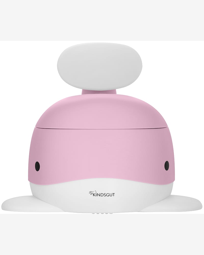 Pottestol Hval m/ Høy Ryggstøtte - Sklisikker og Enkel å Rengjøre