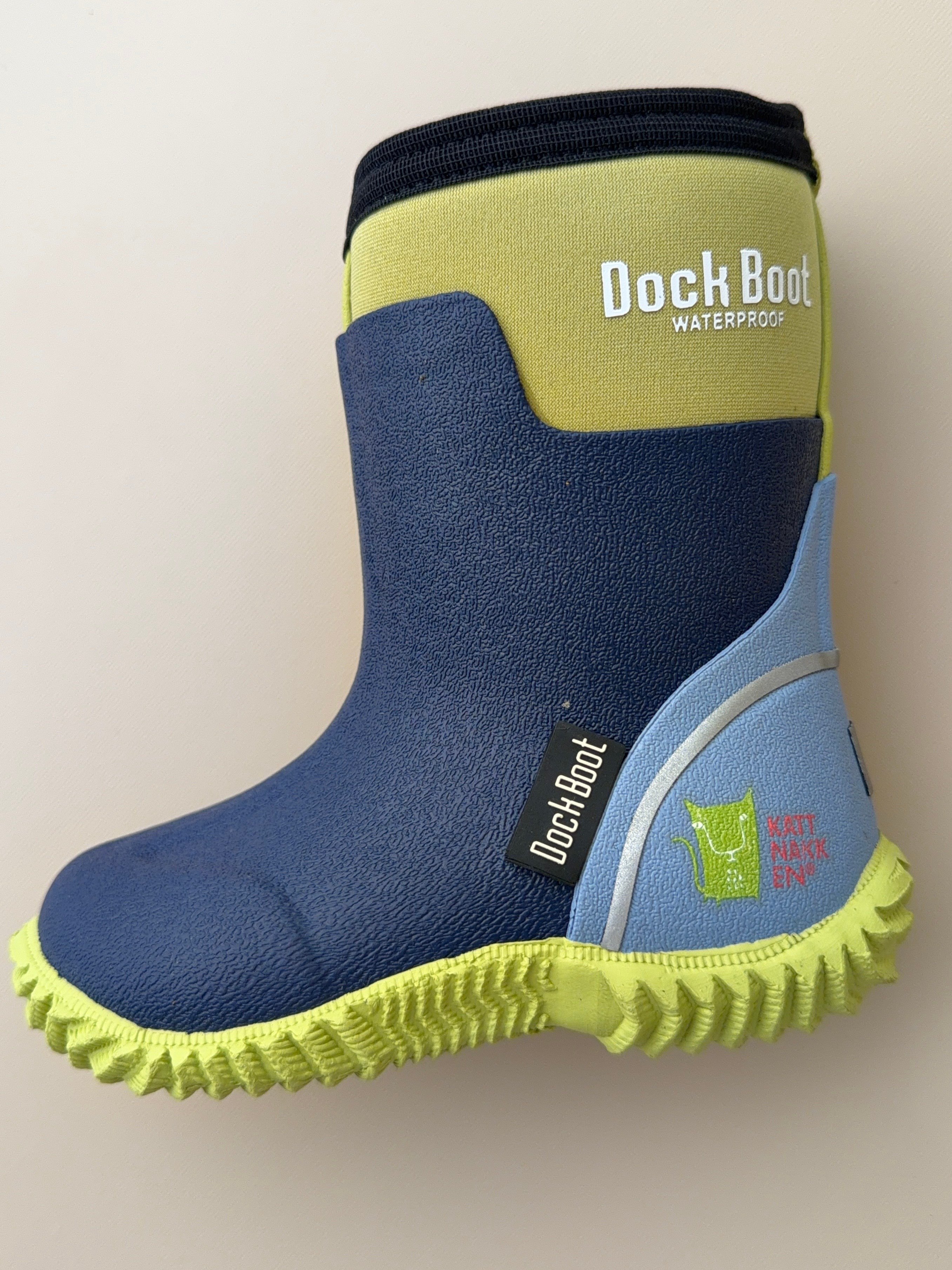 Kattnakken Gummistøvler M/ Isolasjon til -10°C | Dock Boot, Blå / Multi