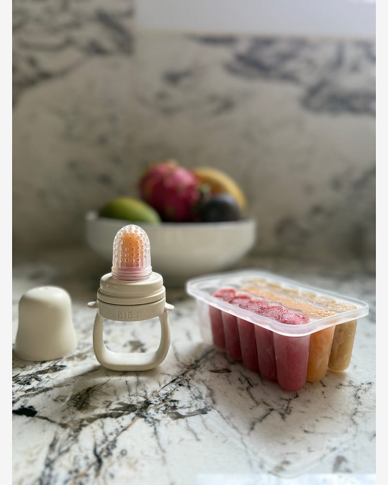 Fryseform for Babymat M/ Lokk | Baby Food Freezer Tray