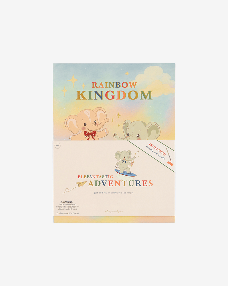 Vannmalebok Barn - Gjenbrukbar med Pensel | Rainbow Watercolor Book