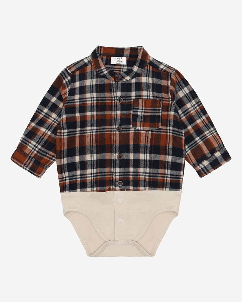 Skjortebody Flanell - Myk og Elastisk Bomull | Bertil Urban check