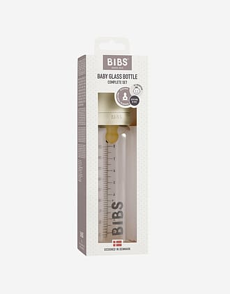 BIBS Tåteflaske i Glass 225 ml - Komplett Sett