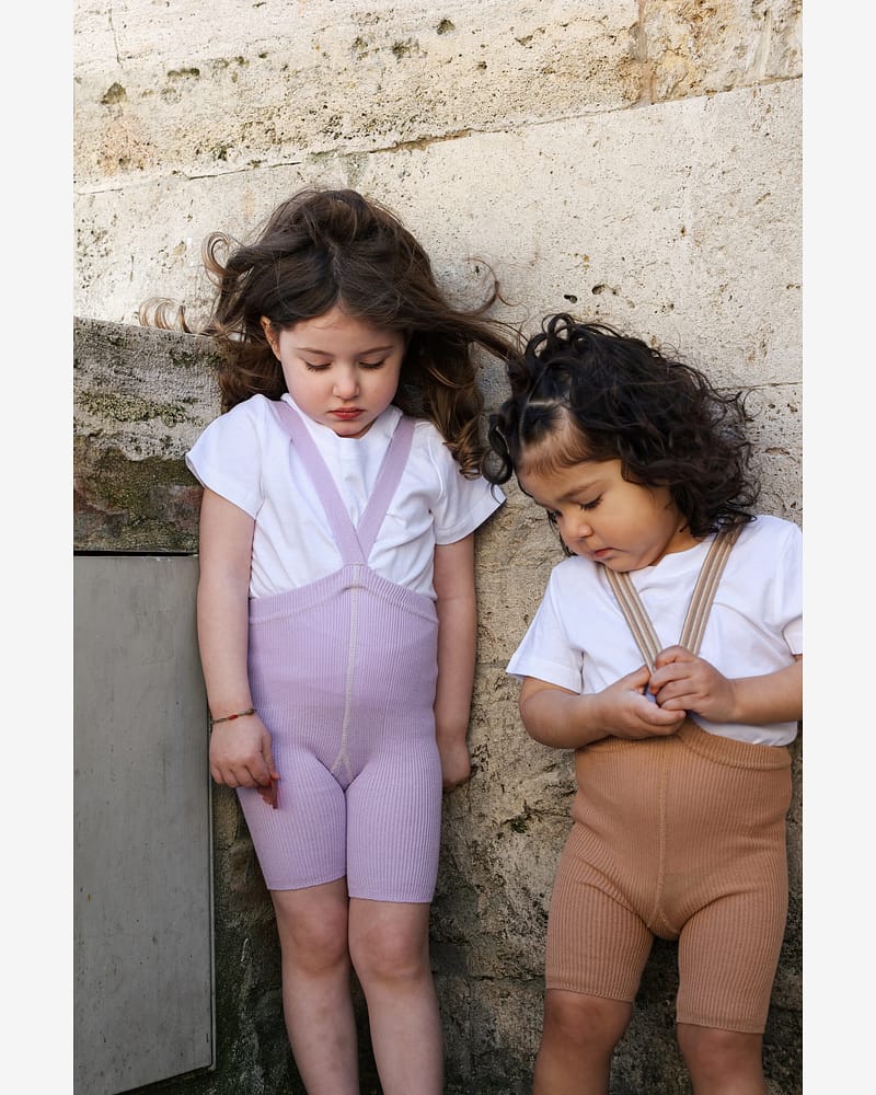 Shorts Tights m/ Seler - 100% Øko Bomull | Shorty Tights Rib