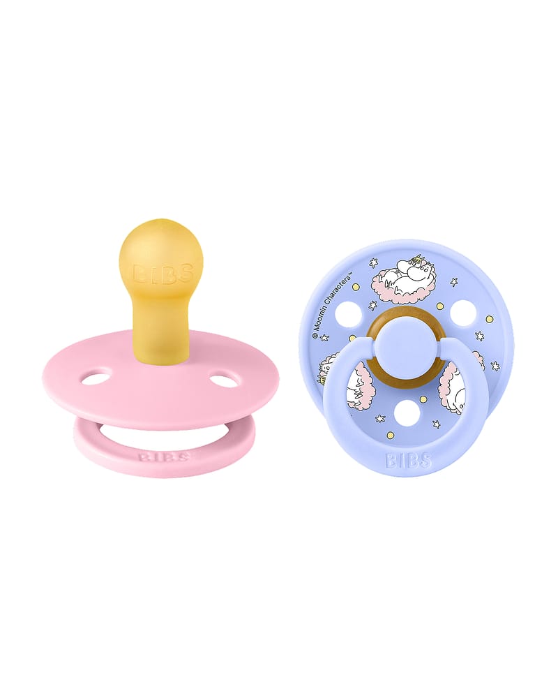 BIBS x Moomin Smokk 2pk - Rund, Naturgummi