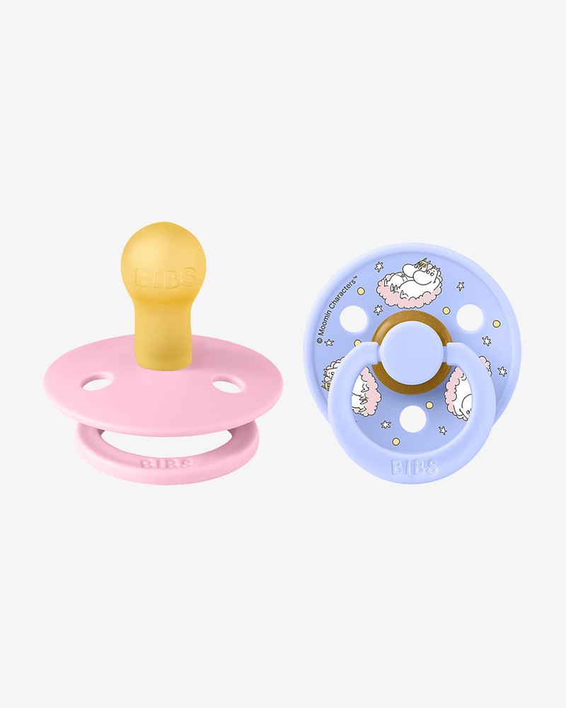 BIBS x Moomin Smokk 2pk - Rund, Naturgummi