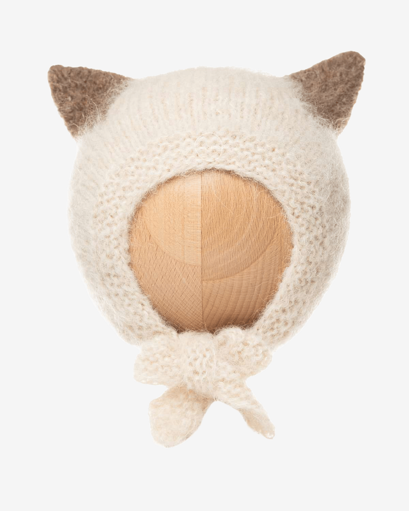 Ullue med Ører - Alpakka / Silke - Håndstrikket | Kitty Hat