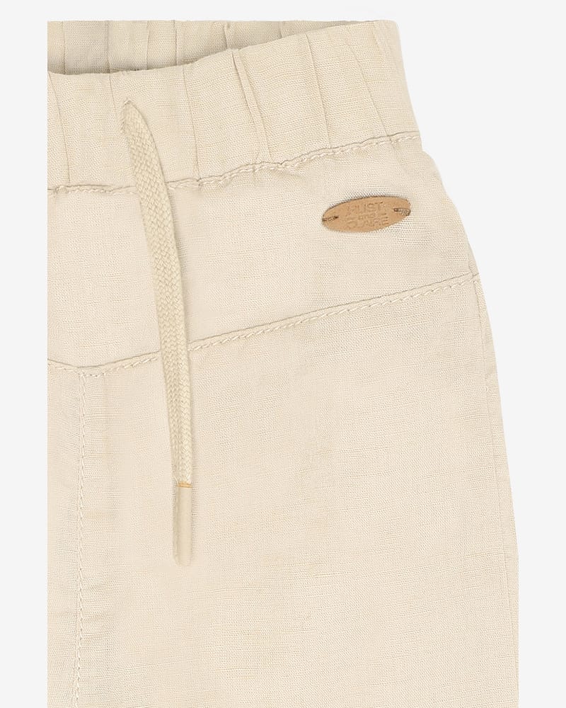 Bukse Baby m/ Høyt Liv - 73% Bomull, 27% Linen | HCTimon Cotton-Linen