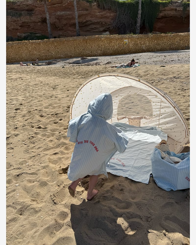 Badeponcho med Hette - Øko Bomull | Kaiden Poncho