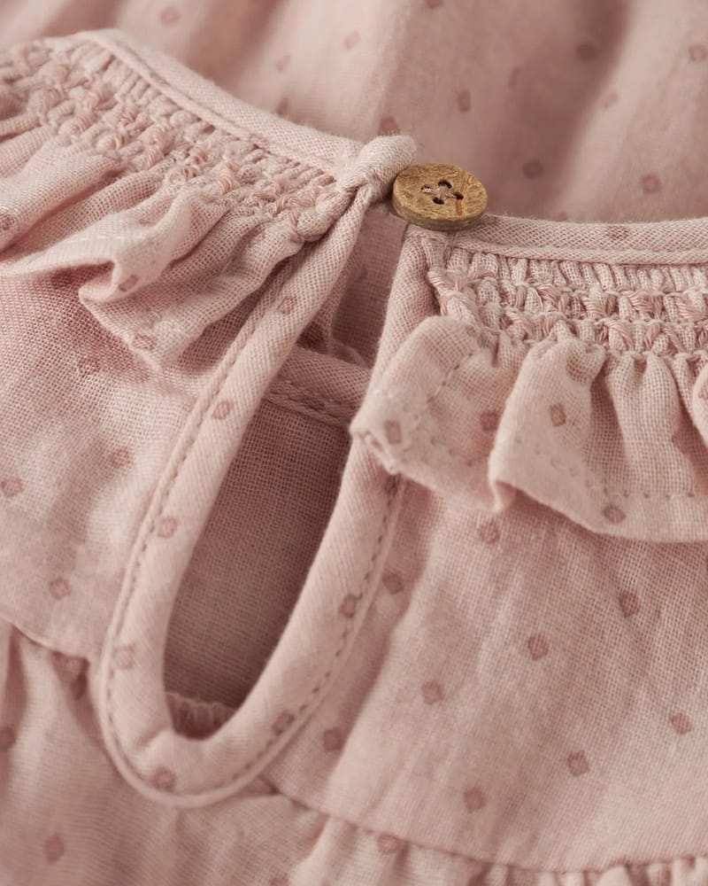 Romper Baby M/ Body - 100% Øko Bomull | NBFDEMBE LS LOOSE ROMBER LIL